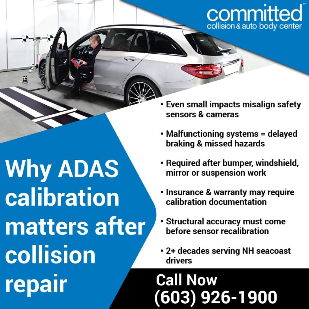 Why ADAS Calibrations Are Crucial After a Collision: Repair Specialists Weigh In 1 ADAS calibration after collision repair