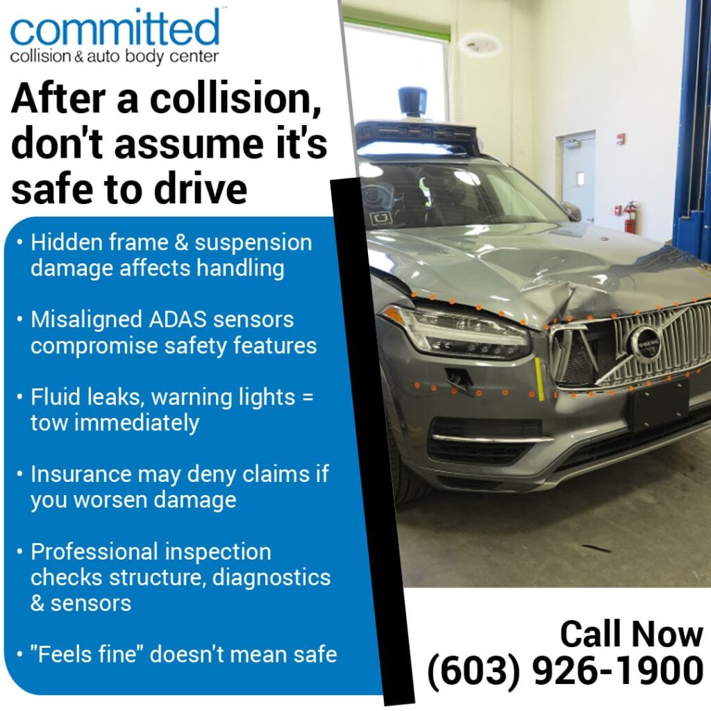 Can You Drive After a Collision Without Immediate Repairs? 1 car condition after a collision