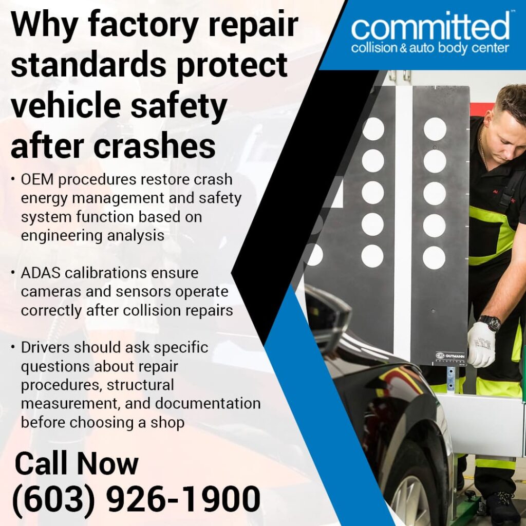 How Our Collision Repair Shop Meets Factory Repair Specifications 2 factory standards collision repair