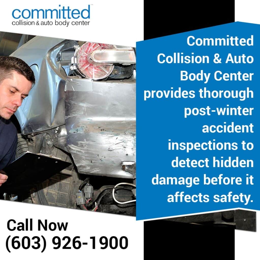 How Snow and Ice Accidents Trigger Hidden Collision Damage 1 post-winter accident inspection
